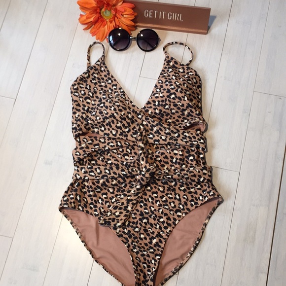 aerie Other - Aerie leopard print one piece swimsuit